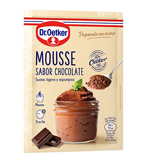 Dr. Oetker preparado para mousse sabor chocolate caja 73 gr