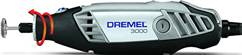 Dremel 3000 - Multiherramienta 130 W, kit con 15 accesorios y estuche, velocidad variable 10.000 - 33.000 rpm para tallar, grabar, fresar, amolar, limpiar, pulir, cortar y lijar (Versión Español)