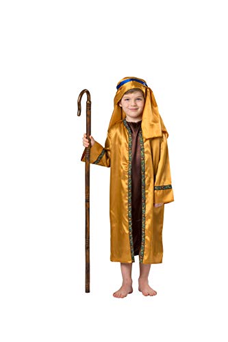 Dress Up America-El Personal Niños-Pastor Accesorios del Traje cayado de Madera para Juegos de simulación, Color marrón (1132)