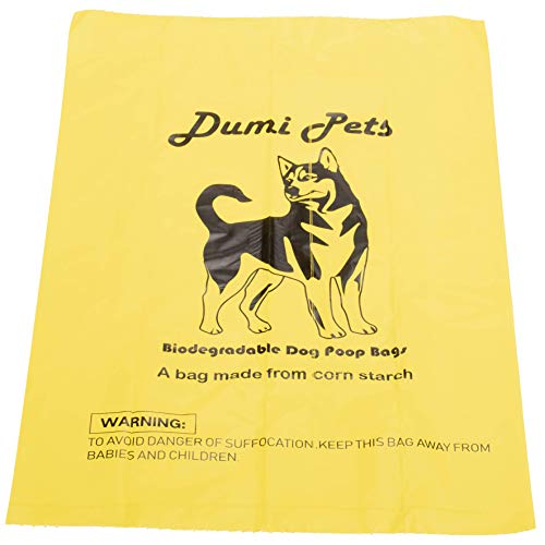 Dumi Pets Bolsas de caca biodegradables, extra gruesas y fuertes, a prueba de fugas, 20 rollos, para 300 bolsas de basura de perro