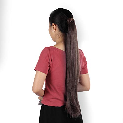 Durable Lady Ponytail Hair Piece Extensión de cabello Ponytail Mujeres Long Straight Party Wedding Birthday Shopping