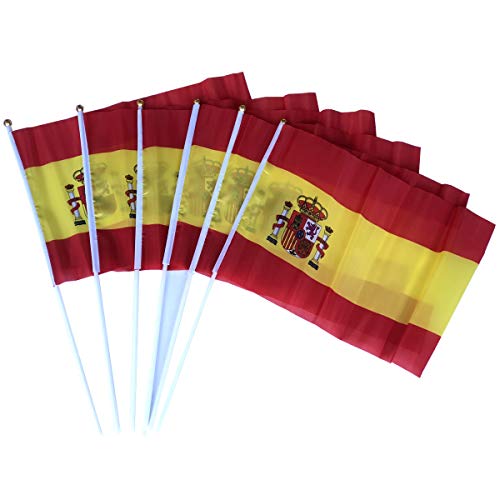 Durabol 12 PCS Bandera De Mano de España (30X45cm)