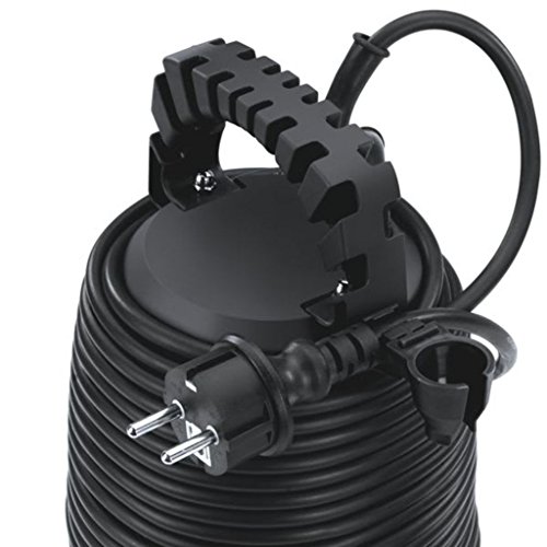 Einhell Bomba sumergible de agua limpia con cable - GH-SP 2768 - 270 W, capacidad de 6800 l/h, interruptor de flotador, profundidad 5 m, enrollamiento de cable. manguera 47.8 mm