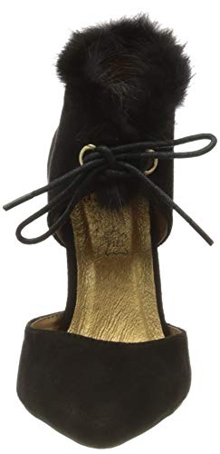 El Caballo Doña Blanca, Zapato de tacón Mujer, Negro, 37 EU