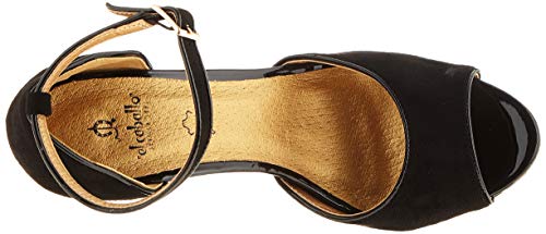 El Caballo Jédula, Zapato de tacón Mujer, Dorado, 38 EU