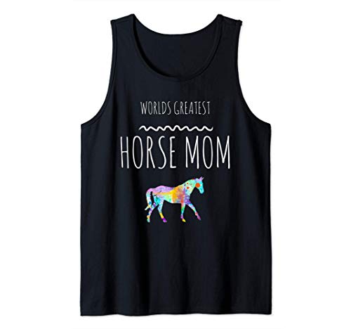 El caballo más grande del mundo Mamá ama a los caballos Camiseta sin Mangas