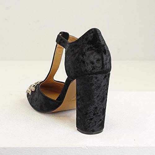 EL CABALLO Zapato de Fiesta Anzur, Mujer, Negro, 36 EU