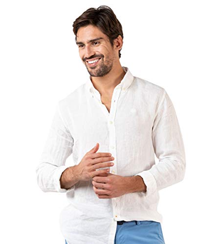 El Ganso Camisa Lino Blanco