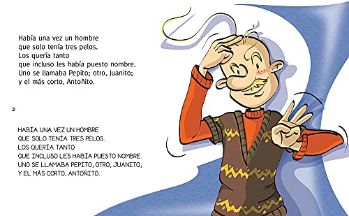 El hombre que tenía tres pelos: En letra MAYÚSCULA y de imprenta: libros para niños de 5 y 6 años: 7 (Aprender a leer en letra MAYÚSCULA e imprenta)