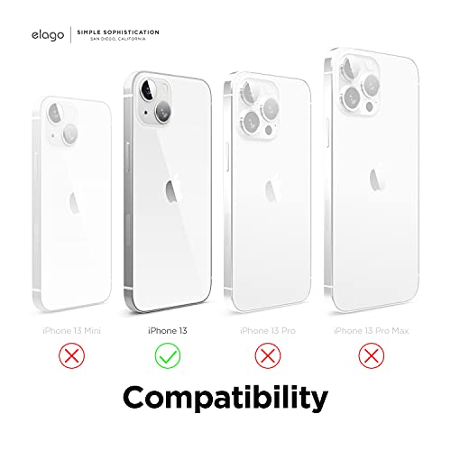 elago Silicona Líquida Funda Compatible con iPhone 13 Case (6.1"), Silicona Premium, Protección Completa - Prueba de Golpes, Anti-Arañazos Revestimiento de Microfibra Suave (Menta)