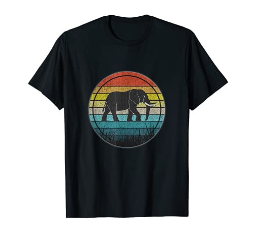 Elefantes, Vintage Retro Elefante Amante Regalo Mujeres Hombres Niños Camiseta
