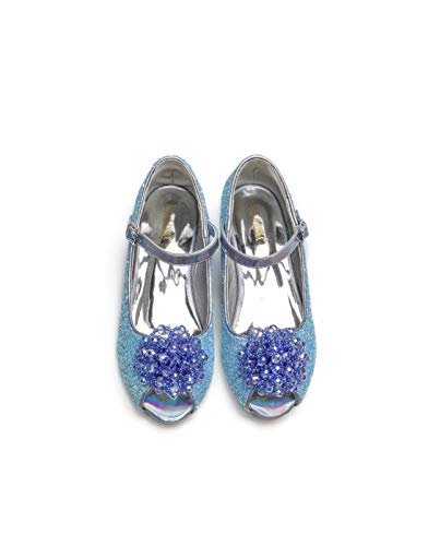 ELSA & ANNA® Niñas Princesa Reina de Nieve Partido Zapatos Zapatos de Fiesta Sandalias BLU23-SH (30 EU)