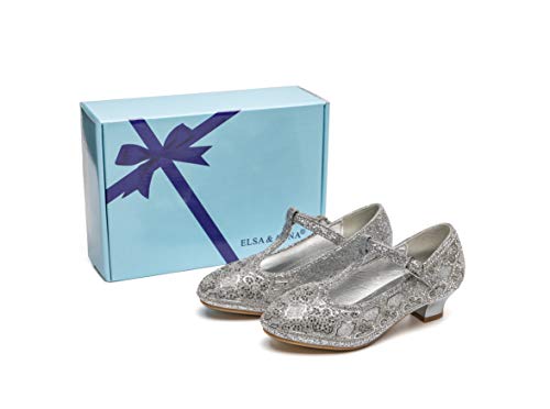 ELSA & ANNA® Última Diseño Niñas Princesa Reina de Nieve Partido Zapatos Zapatos de Fiesta Sandalias SIL21-SH (32 EU)