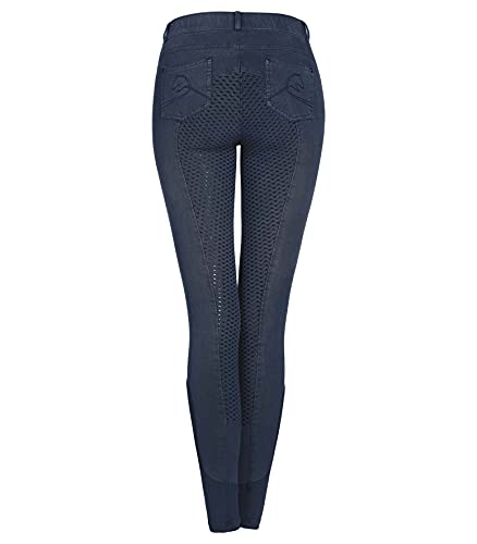ELT Doro - Pantalones de equitación para Mujer, Color 05 Azul Vaquero, tamaño 44