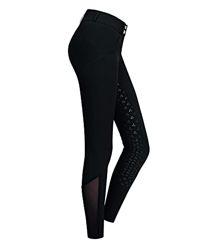 ELT Fay Feel Good High Waist - Pantalón de equitación (cintura alta, talla 44), color negro