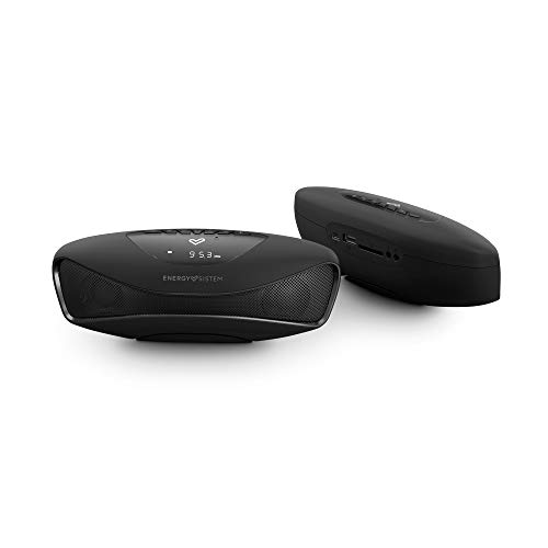 Energy Sistem Music Box BZ4+ Altavoz portatil Bluetooth Onyx Black (Bluetooth 5.0, TWS, 12 W, USB/SD, Audio-In, Manos Libres y Display) - Negro