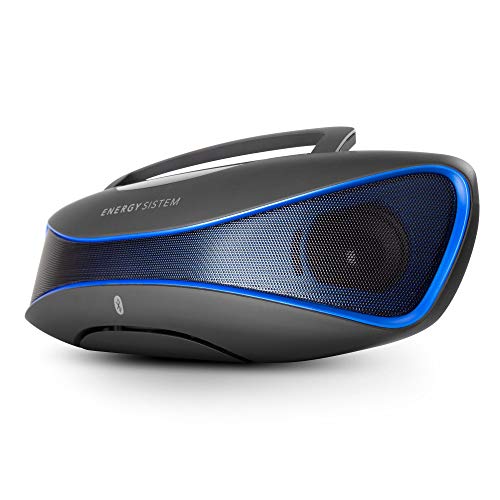 Energy Sistem Music Box BZ6 - Altavoz con Bluetooth y display retroiluminado (2.1 estéreo portátil , 12 W de potencia real, Bluetooth 4.0, lector USB/SD, radio FM, Audio-In) color negro