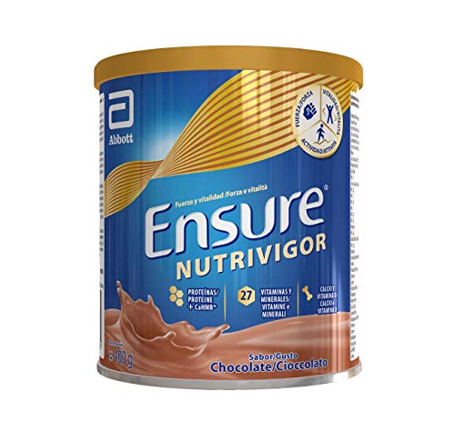 Ensure Nutrivigor - Complemento Alimenticio para Adultos, con HMB, Proteínas, Vitaminas y Minerales, como el Calcio - Sabor Chocolate - 400 g
