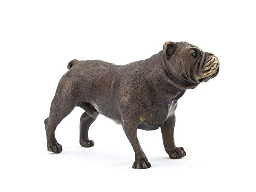 Escultura de Bronce - Perro Bulldog inglés - Estilo Antiguo