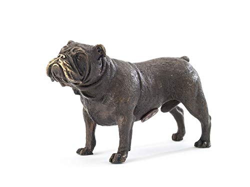 Escultura de Bronce - Perro Bulldog inglés - Estilo Antiguo