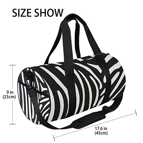 Eslifey Zebra Prints - Bolsa de deporte para gimnasio, para hombre y mujer