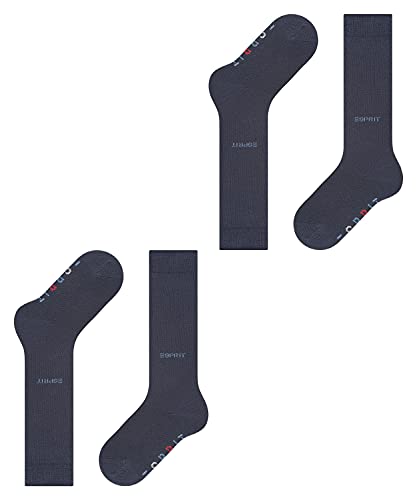 Esprit Foot Logo 2-Pack K KH Calcetines, Unisex niños, Azul (Marine 6120), 27-30