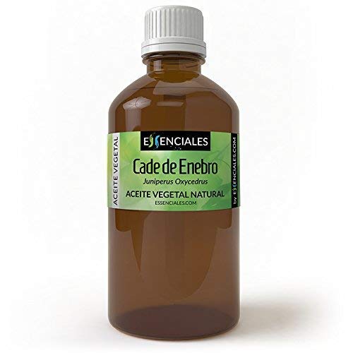Essenciales - Aceite Vegetal de Cade de Enebro, 100% Puro, 100 ml | Aceite Vegetal Juniperus Oxycedrus