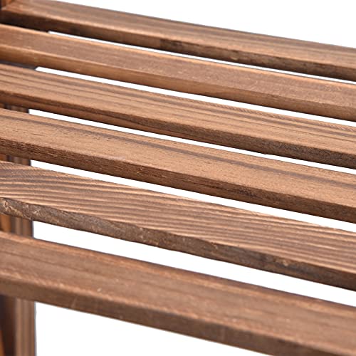 Estante para plantas - Soporte de madera para plantas de 8 capas Soporte para macetas de arado Estante de exhibición de flores para interiores y exteriores, 167.6 oz