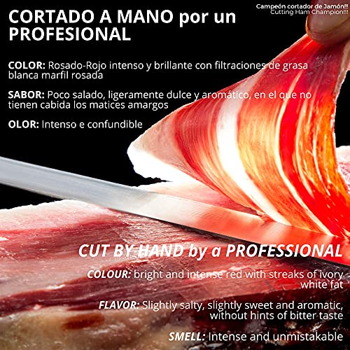 Estuche Jamon Iberico de Bellota 100% Iberico Reserva Pata Negra - Sobres Loncheados de 100 gr de Jamon Iberico Cortado a mano y Envasados al Vacio - Embutidos y Regalos Ibericos Gourmet - 1 kg