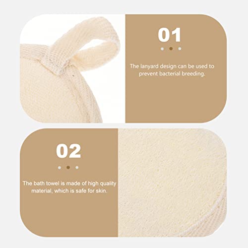 EXCEART 2 Unids Exfoliating Loofah Pads Sponge Pads Loofah Cuerpo Scrubber Premium Exfoliating Loofah Pad Body Scrubber para Hombres Y Mujeres SPA