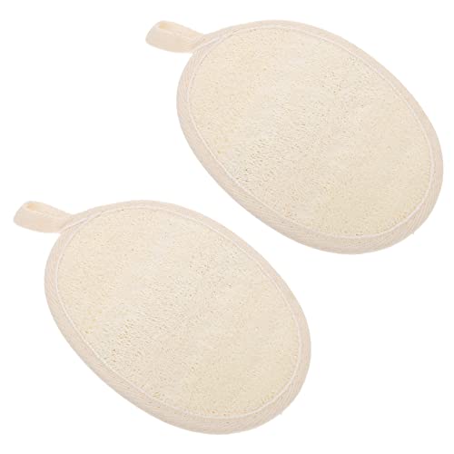 EXCEART 2 Unids Exfoliating Loofah Pads Sponge Pads Loofah Cuerpo Scrubber Premium Exfoliating Loofah Pad Body Scrubber para Hombres Y Mujeres SPA
