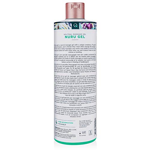 Exotiq Nuru Gel de Masaje (500ml - 17oz) - con una Consistencia Suavey Gruesa Única para un Masaje Relajante - Perfecto para Masajes Cuerpo a Cuerpo: Suave, Fácil de Lavar, Estándar (EX-NM-04-500)