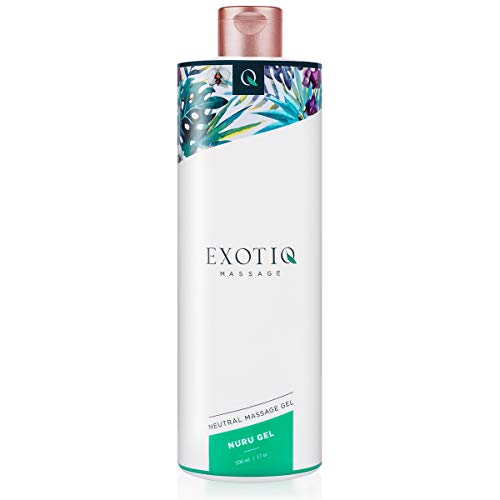 Exotiq Nuru Gel de Masaje (500ml - 17oz) - con una Consistencia Suavey Gruesa Única para un Masaje Relajante - Perfecto para Masajes Cuerpo a Cuerpo: Suave, Fácil de Lavar, Estándar (EX-NM-04-500)