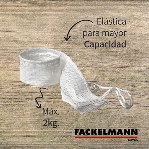 Fackelmann cocción, Resistente Bolsas Nylon Blanco, legumbres y Verduras, escaldar y escurrir con Ca. 2kg, Malla para cocer garbanzos y resiste 180ºC, 36,5cm, 3uds