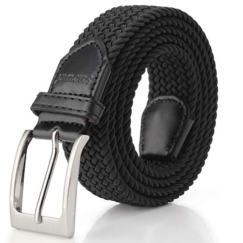 Fairwin Cinturón Elástico Trenzado Para Hombres y Mujeres, Unisex Casual Tejido Cinturon Trenzado,Cinturones Elásticos Tejidos para Jeans