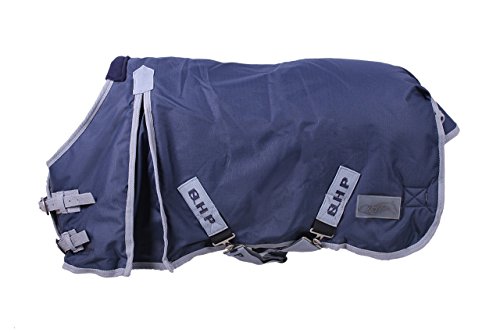Falabella QHP manta 200 G de relleno de cruz azul correa de la cola resistente al agua con peto Gr, 75 cm