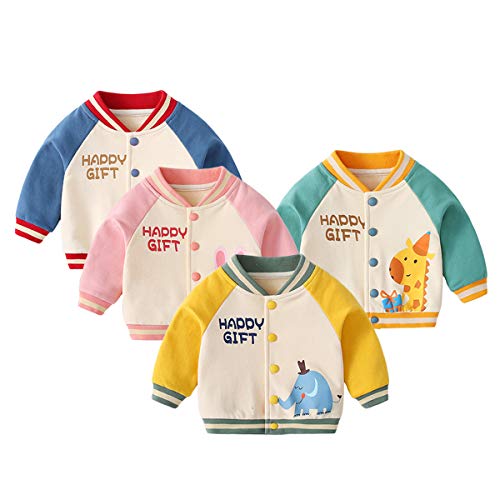 famuka chaqueta de bebé niño niña chaqueta de transición primavera verano ropa de bebé (Azul, 9-12 meses)