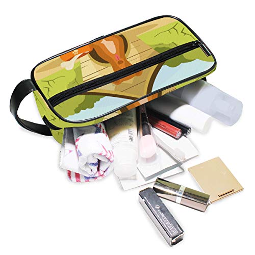 Fantazio - Bolsa de almacenamiento para el baño, bolsa de maquillaje para perro en casa, neceser de lavado para gárgaras