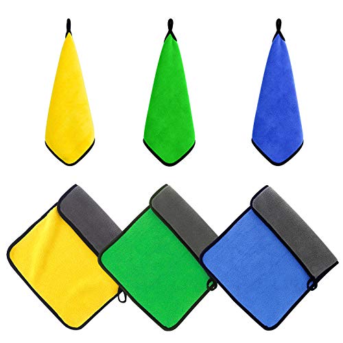 FENRIR 6pcs bayetas Microfibra,600GSM Paños Microfibra Coche para Exterior y Interior,Bayeta de Limpieza de Microfibra para, Pulido, Lavado,Limpieza Polvo del Coche y Cuidado de la Cocina del Hoga.