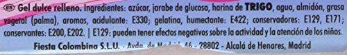 FIESTA Mega Torcidas Regaliz Dulce Relleno Sabor Helado de Fresa - Envase de 60 unidades