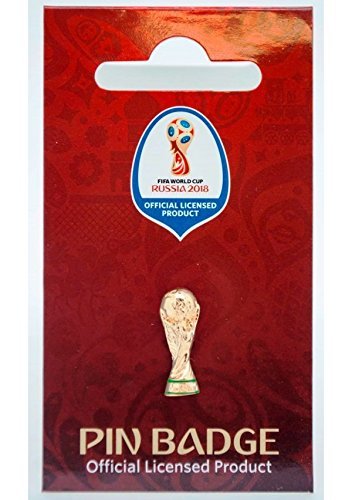 FIFA World Cup 2018 P in de Solapa Réplica de Copa del Mundial de FIFA, Dorado, 2 cm