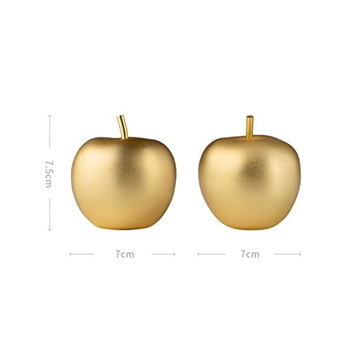 Figurita Brass Apple estatua decoración de manzana escultura de manzana decoración de manzana decoraciones de manzana, for decoración de oficina sala de estar decoración de cocina a mano de latón manz