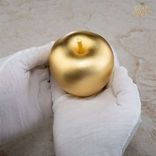 Figurita Brass Apple estatua decoración de manzana escultura de manzana decoración de manzana decoraciones de manzana, for decoración de oficina sala de estar decoración de cocina a mano de latón manz