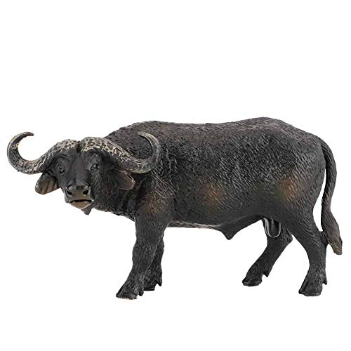 Figurita de búfalo de juguete, Mini Plastico Figurita de búfalo en miniatura de educación temprana realista juguetes para niños