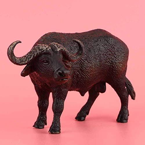 Figurita de búfalo de juguete, Mini Plastico Figurita de búfalo en miniatura de educación temprana realista juguetes para niños