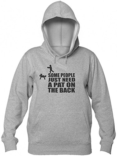 Finest Prints Some People Just Need A Pat On The Back Sudadera con Capucha para Mujer Women's Hooded Sweatshirt Large