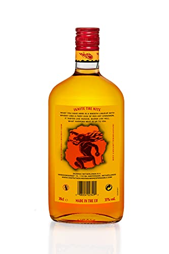 Fireball Cinnamon Whisky - botella de Licor de Whisky infusionado con canela - 700ml