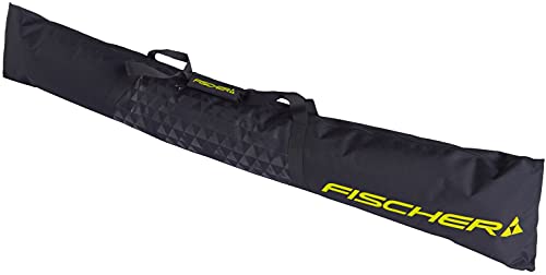 Fischer Eco Alpine Bolsa para esquís, Unisex-Adultos, Negro/Amarillo, 160 cm