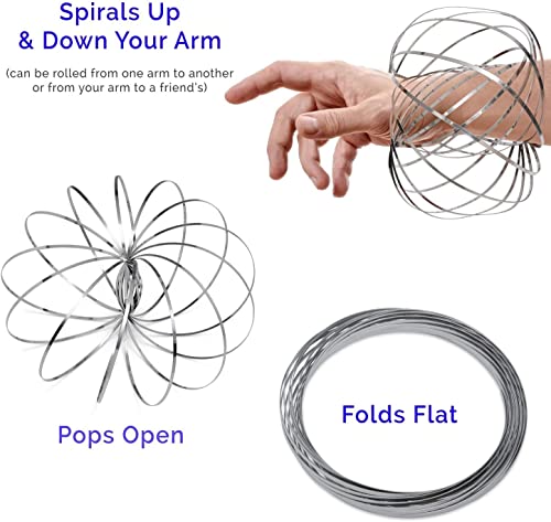 Flow Ring Juguete cinético, anillo de escultura 3D