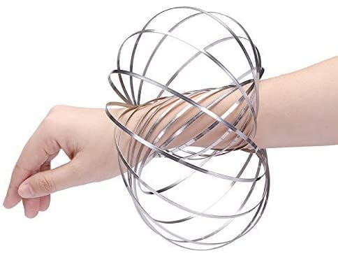 Flow Ring Juguete cinético, anillo de escultura 3D
